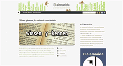 Desktop Screenshot of alemanista.com