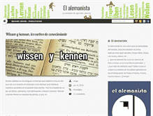Tablet Screenshot of alemanista.com